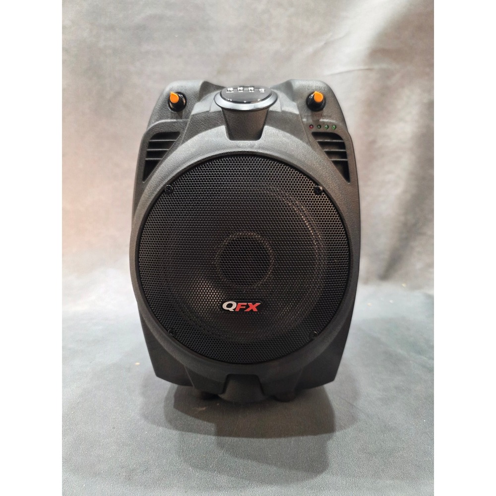 QFX PBX-710700BTL Portable Party Speaker 1500W Bluetooth LED Light Black